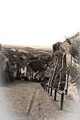 Anyone for "Hovis"?  Gold Hill in Shaftesbury, Dorset, England.